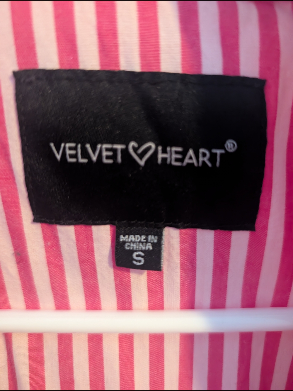 Velvet Heart Pink Courdroy Shirt Jacket (Small) - Picture 3 of 3